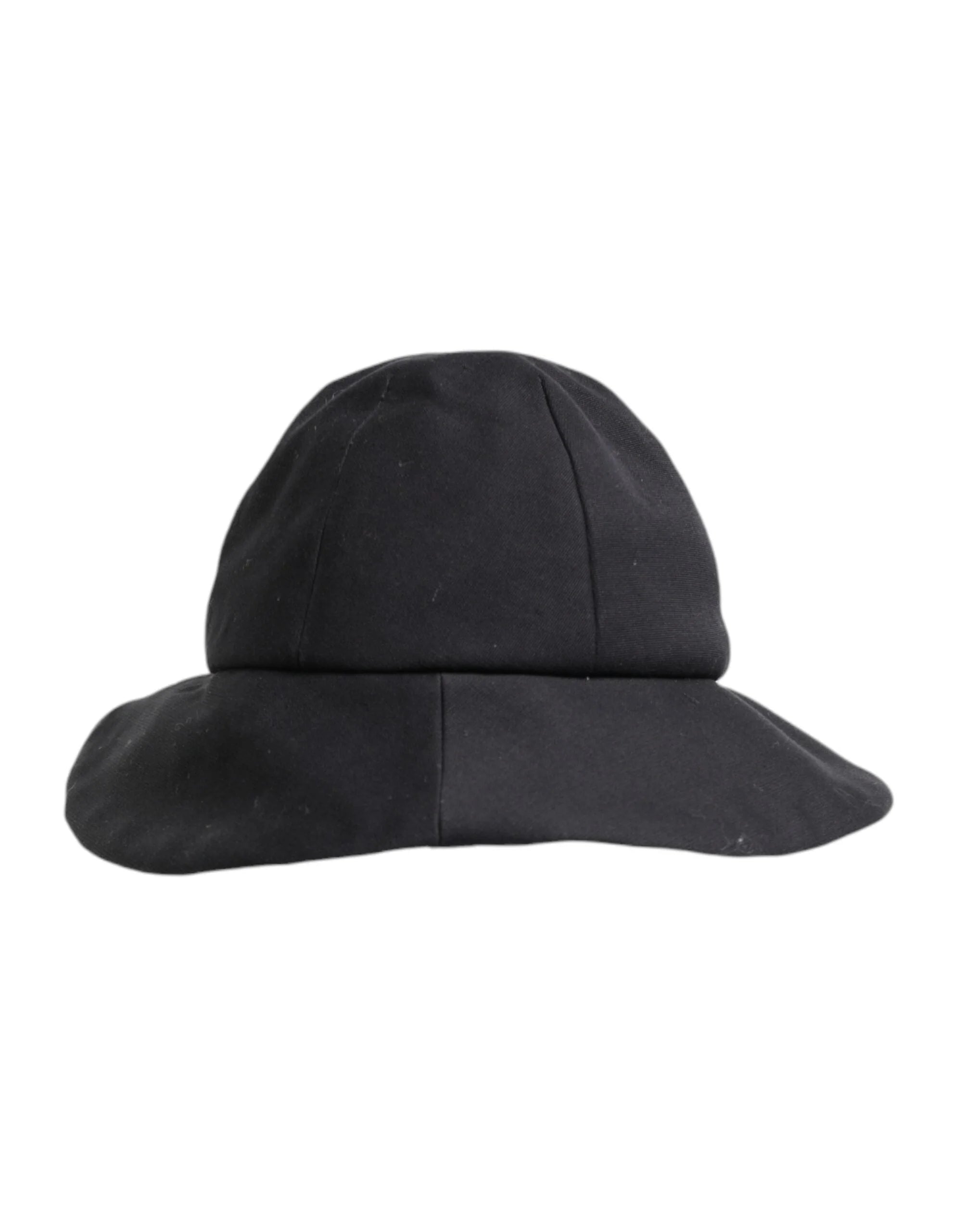 Dolce & Gabbana Black Cotton Wide Brim Bucket Hat - 57 cm|S - Bucket Hats