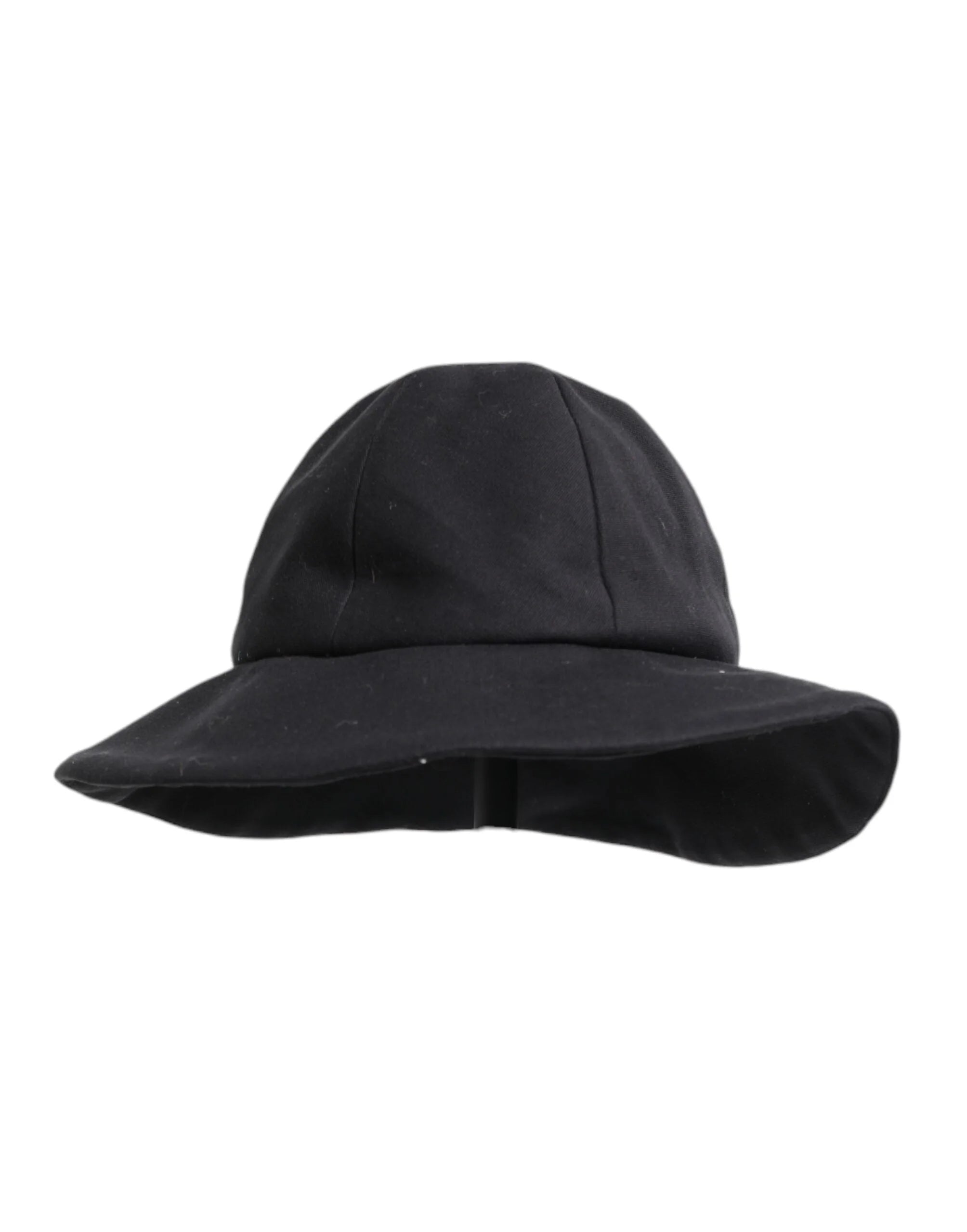 Dolce & Gabbana Black Cotton Wide Brim Bucket Hat - 57 cm|S - Bucket Hats