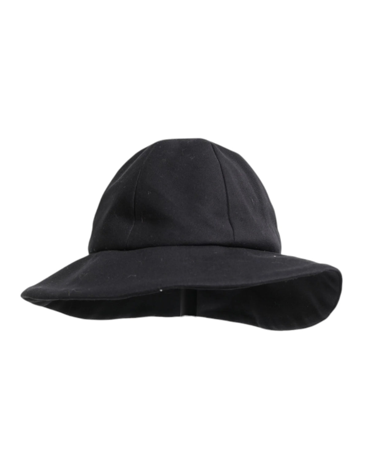 Dolce & Gabbana Black Cotton Wide Brim Bucket Hat - 57 cm|S - Bucket Hats