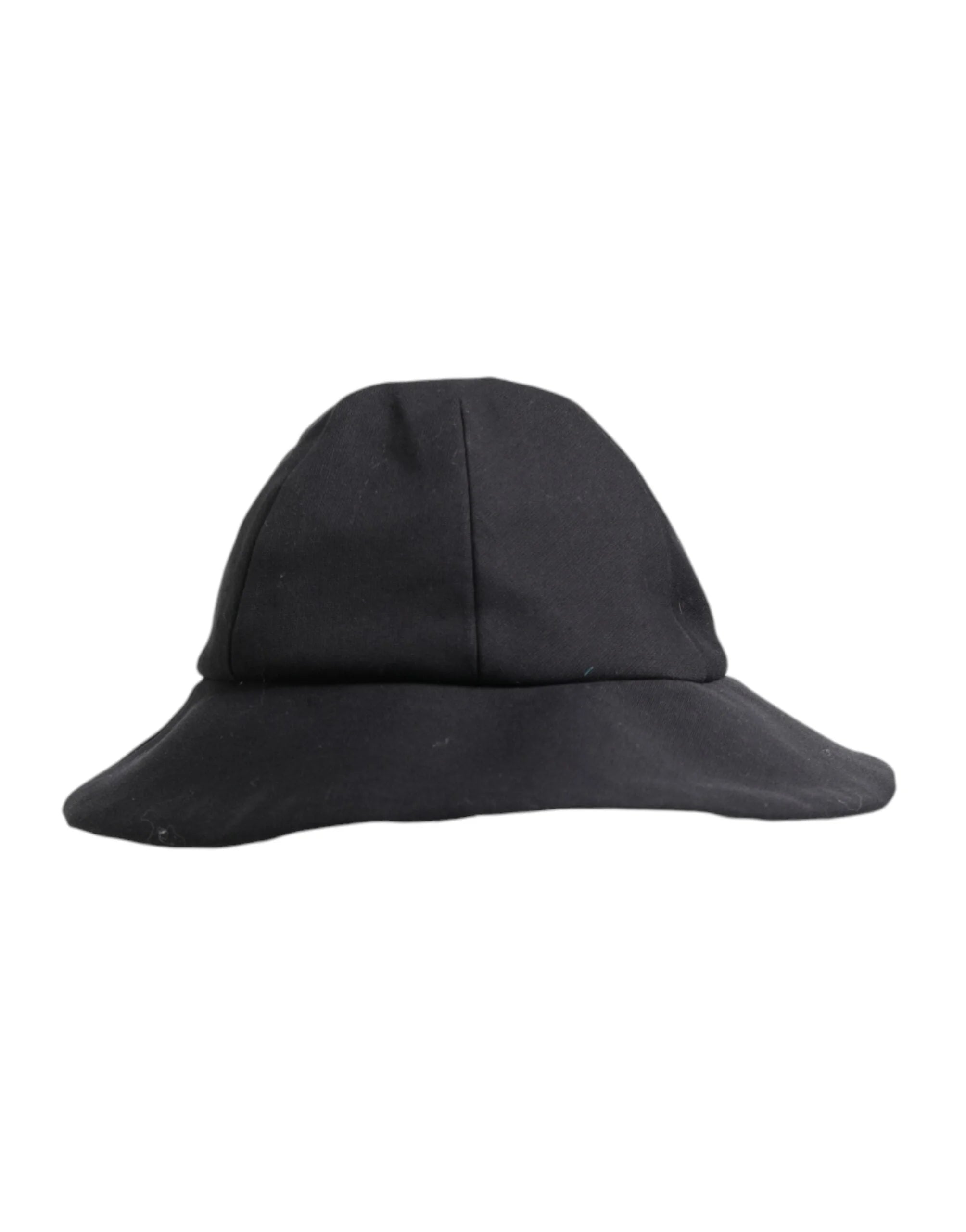 Dolce & Gabbana Black Cotton Wide Brim Bucket Hat - 57 cm|S - Bucket Hats