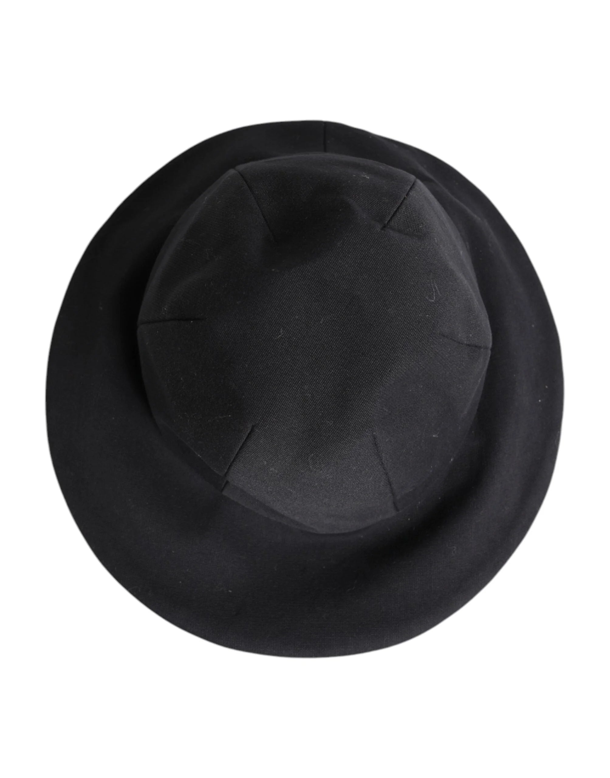 Dolce & Gabbana Black Cotton Wide Brim Bucket Hat - 57 cm|S - Bucket Hats