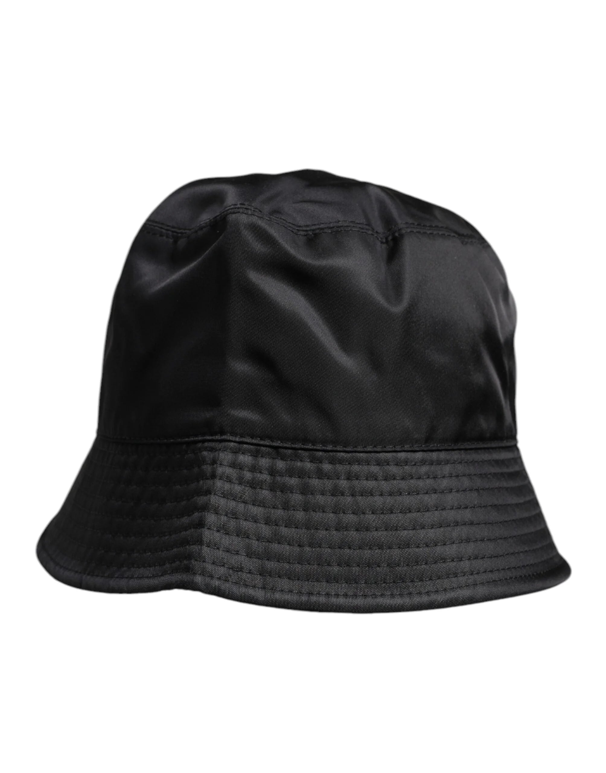 Dolce & Gabbana Black Cotton Wide Brim Bucket Hat - Bucket Hats