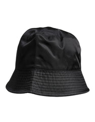 Dolce & Gabbana Black Cotton Wide Brim Bucket Hat - Bucket Hats