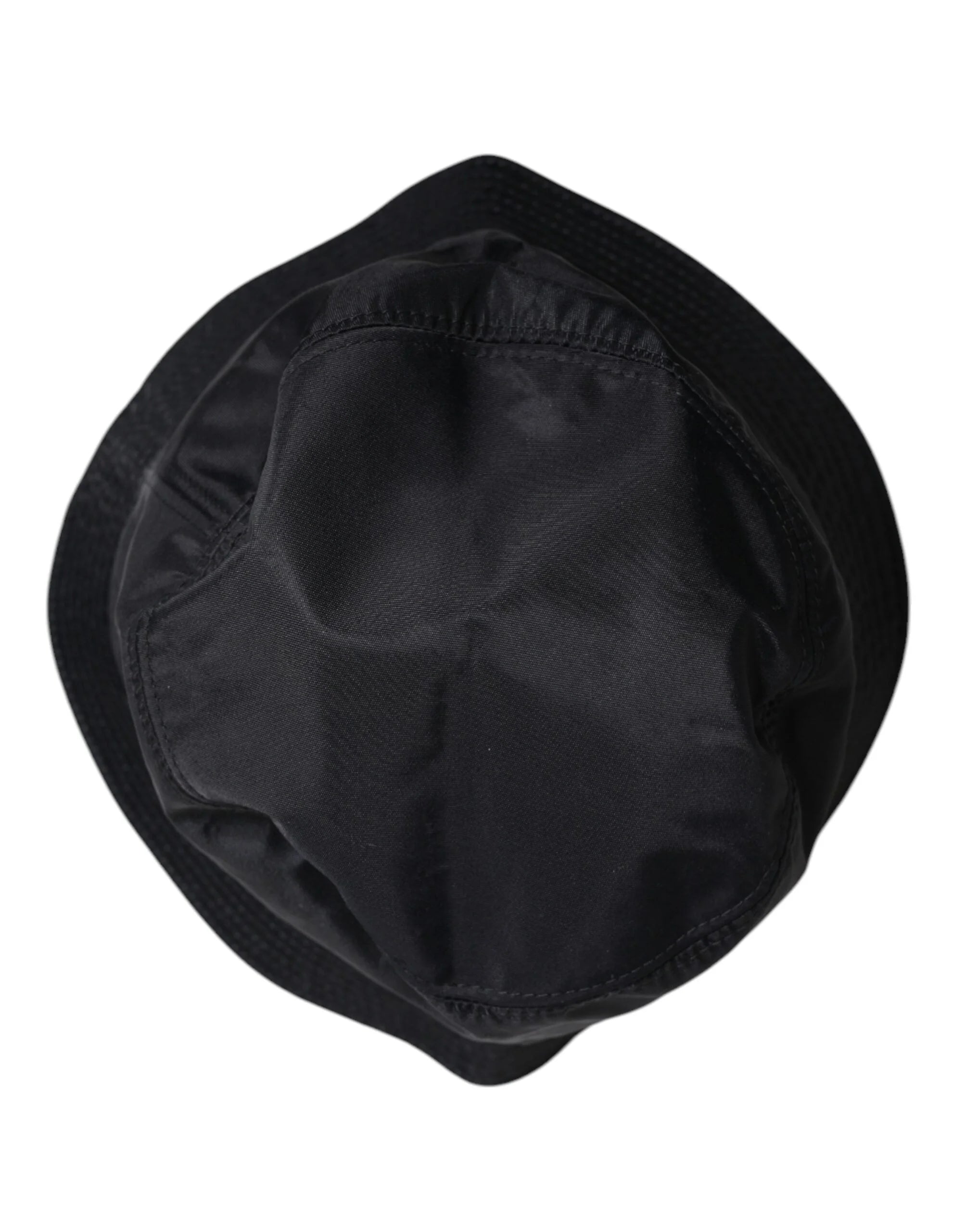 Dolce & Gabbana Black Cotton Wide Brim Bucket Hat - Bucket Hats