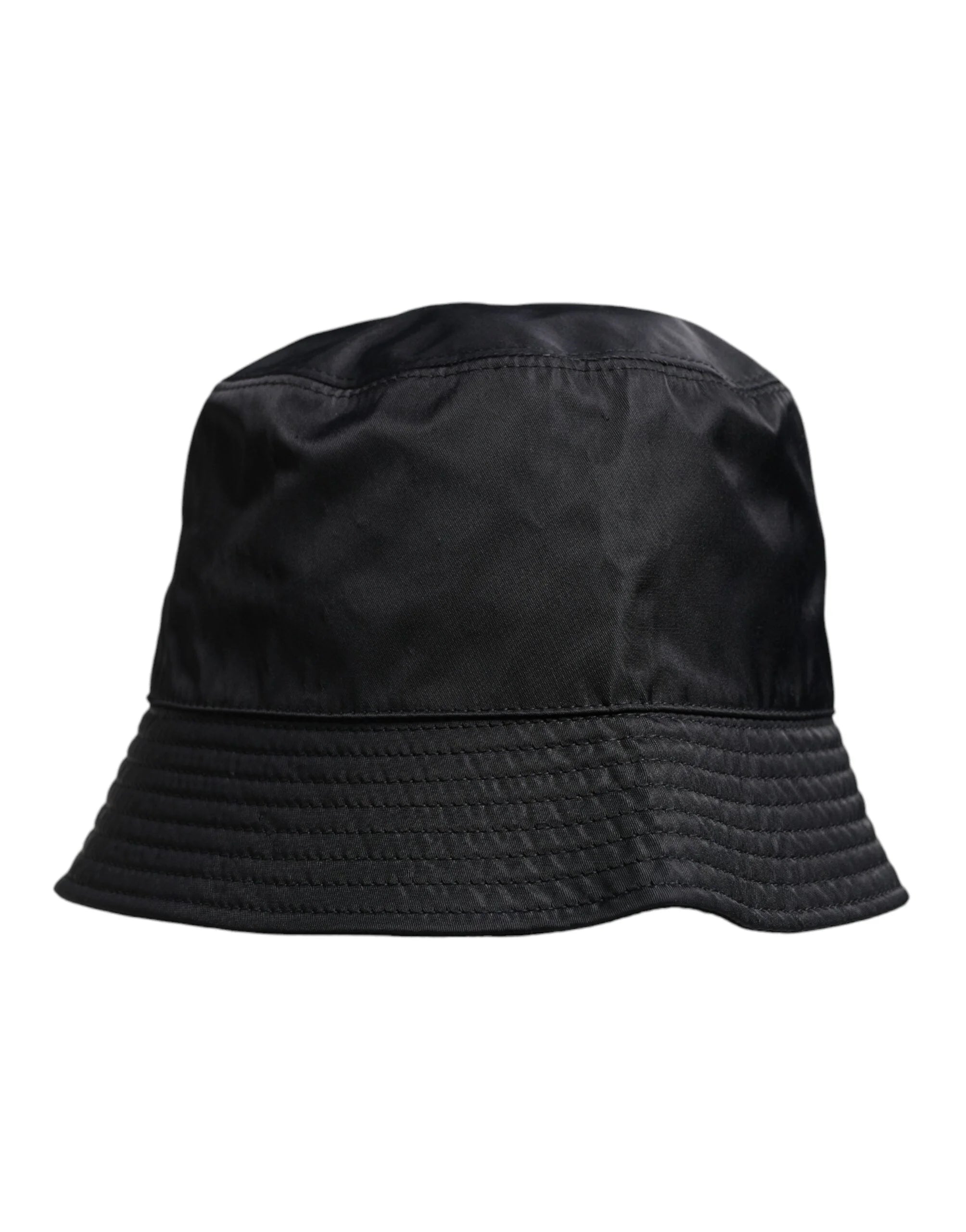 Dolce & Gabbana Black Cotton Wide Brim Bucket Hat - Bucket Hats