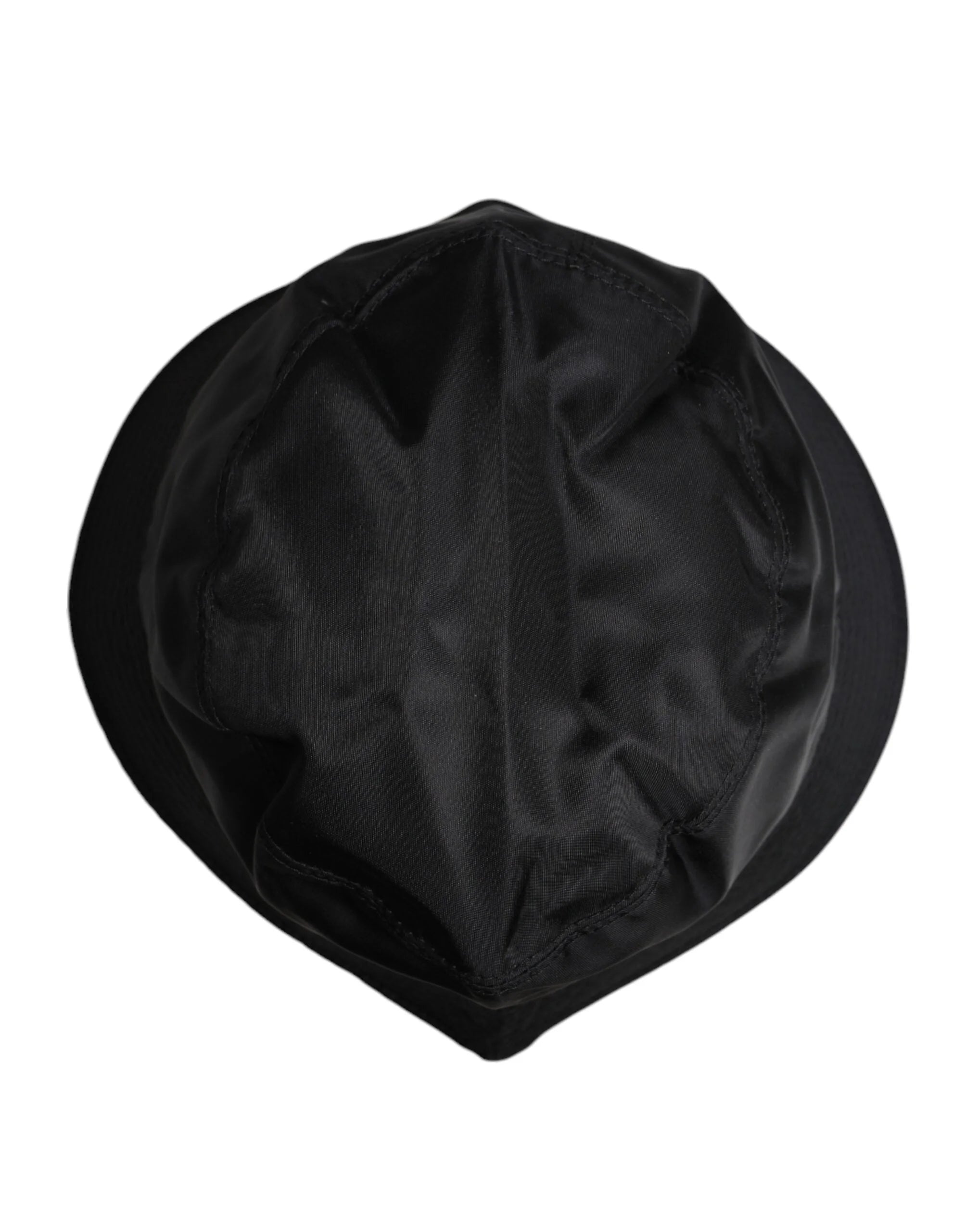 Dolce & Gabbana Black Cotton Wide Brim Bucket Hat - Bucket Hats