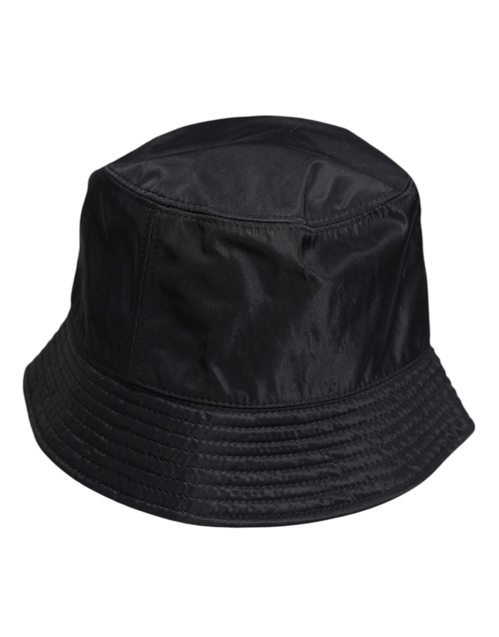 Dolce & Gabbana Black Cotton Wide Brim Bucket Hat - Bucket Hats