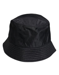 Dolce & Gabbana Black Cotton Wide Brim Bucket Hat - Bucket Hats