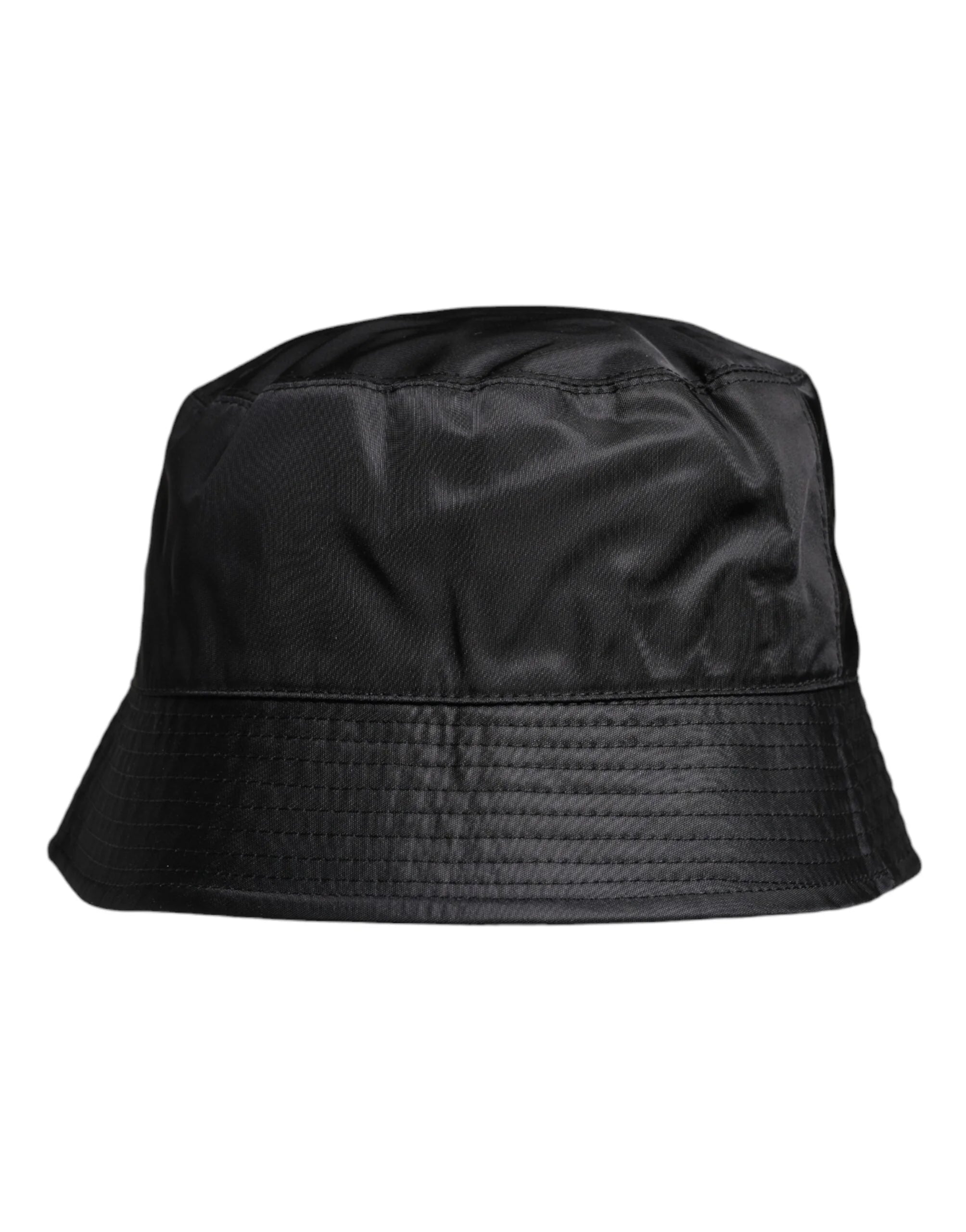 Dolce & Gabbana Black Cotton Wide Brim Bucket Hat - Bucket Hats
