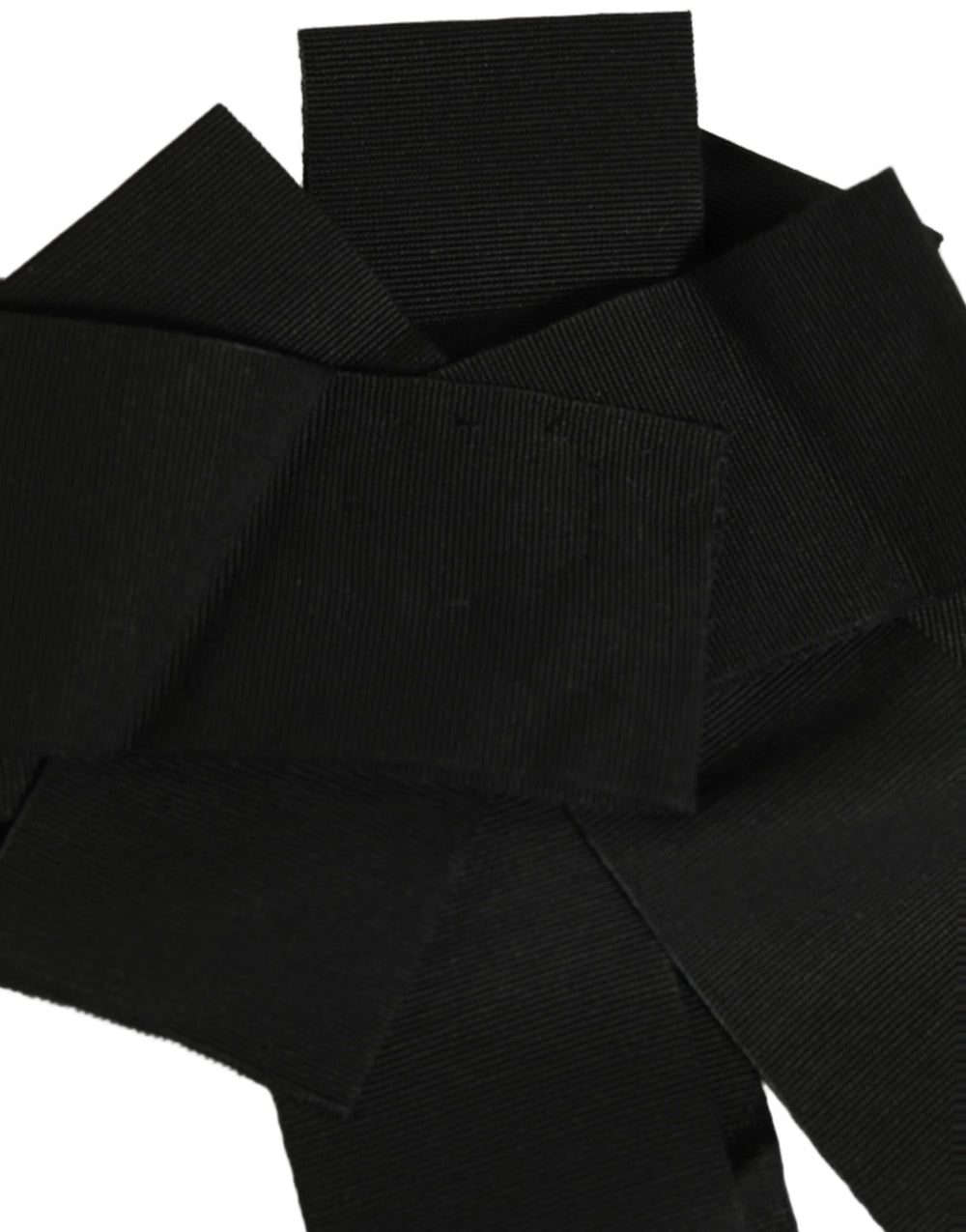 Dolce & Gabbana Black Cotton Wrap Around Tie Cintura Belt - IT40|S