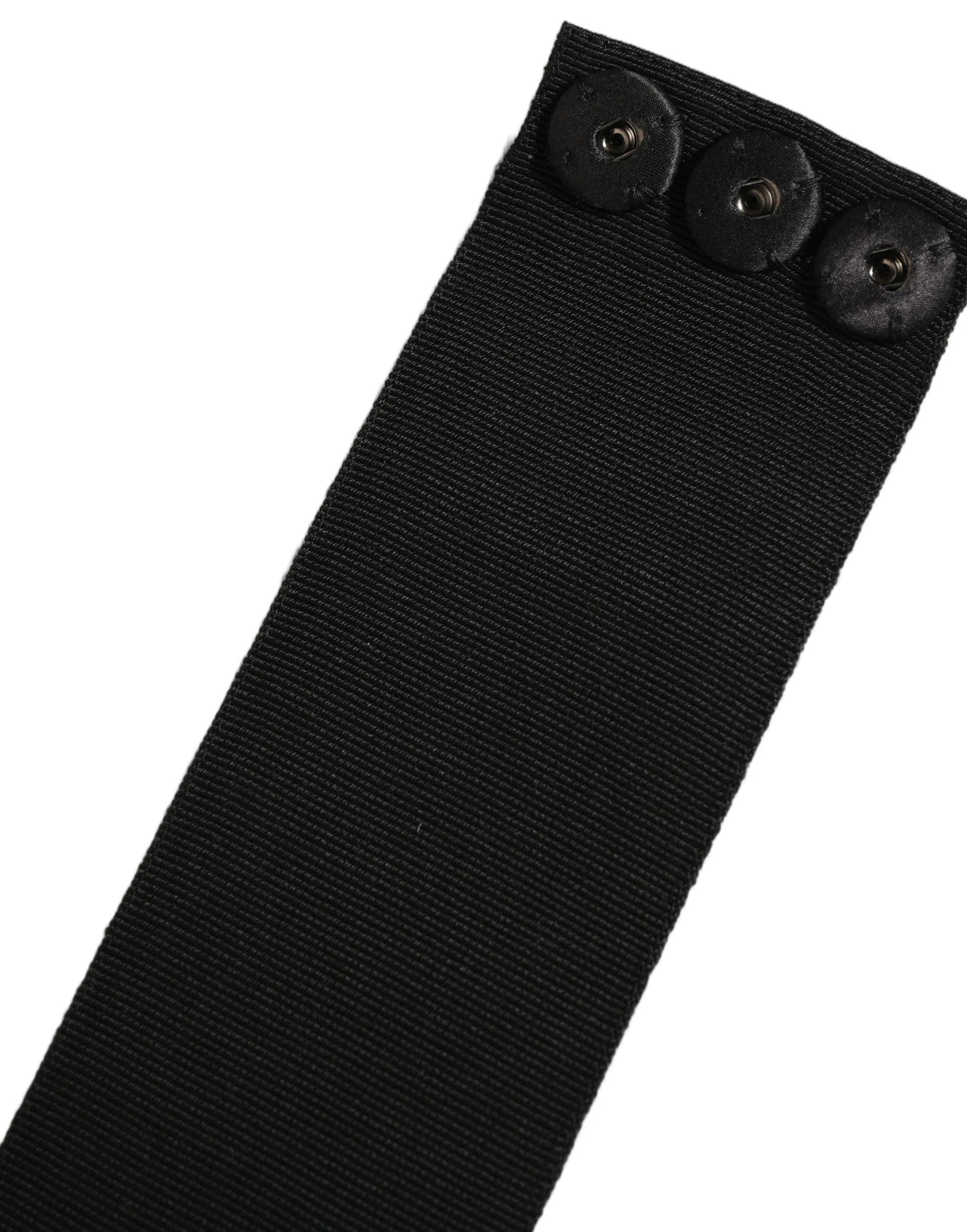 Dolce & Gabbana Black Cotton Wrap Around Tie Cintura Belt - IT40|S