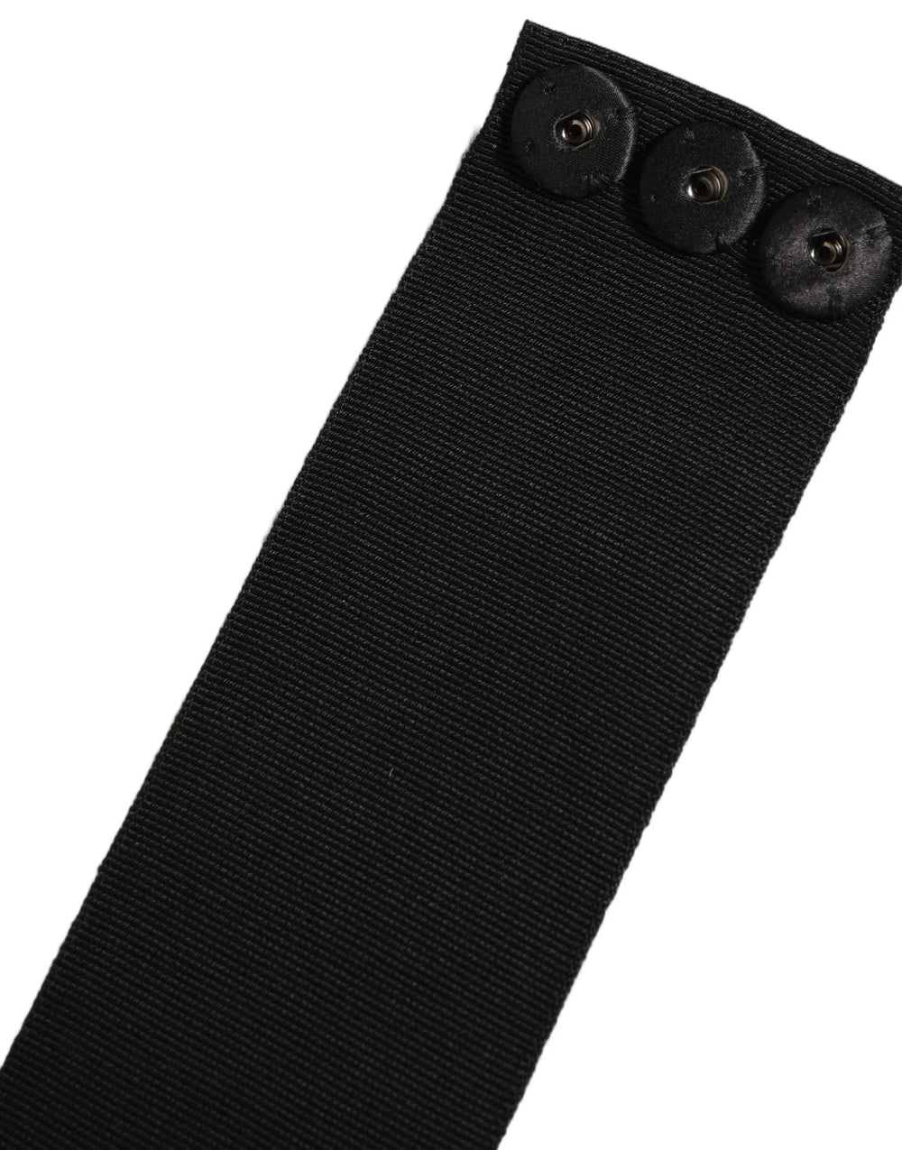 Dolce & Gabbana Black Cotton Wrap Around Tie Cintura Belt - IT40|S