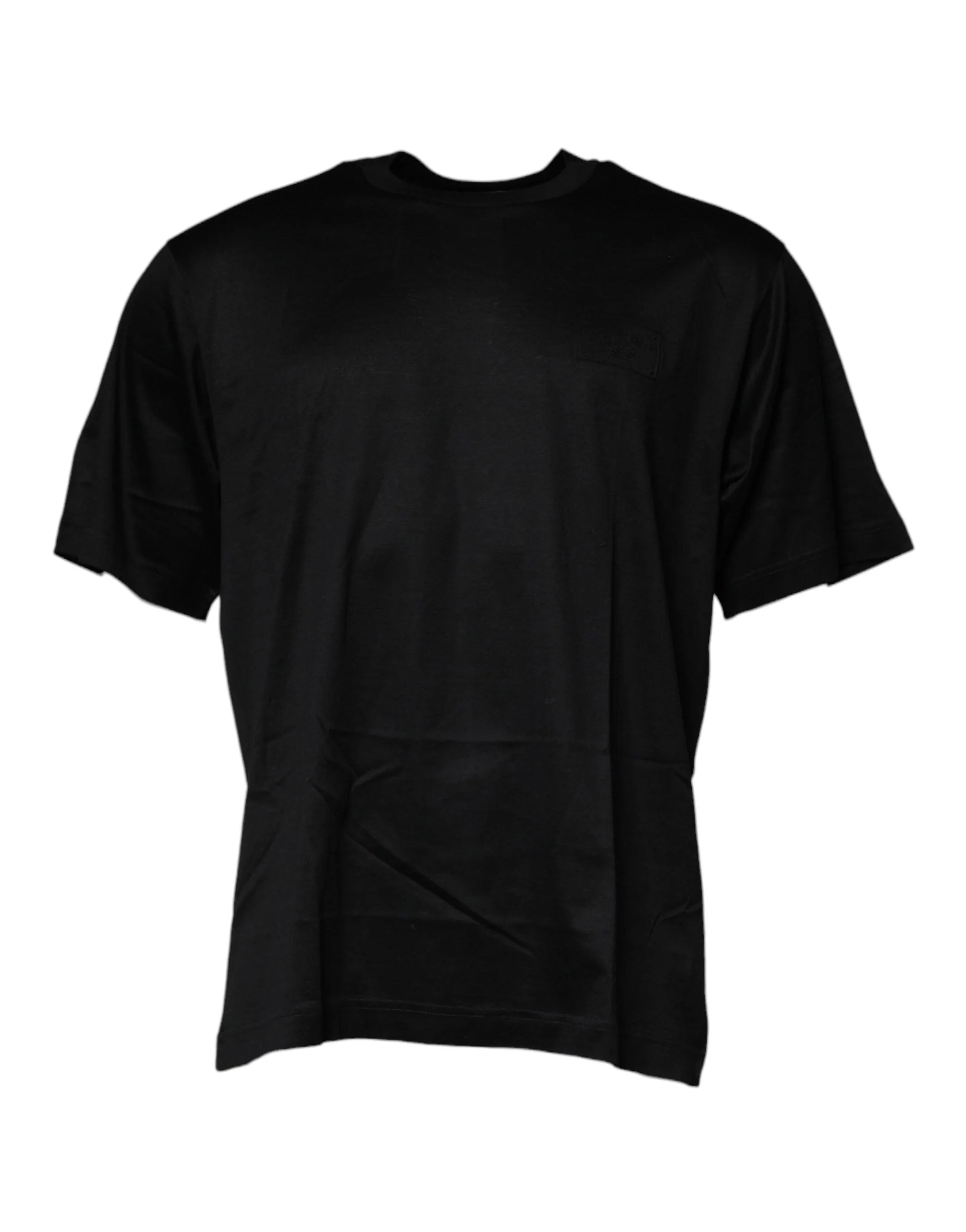 Dolce & Gabbana Black Crew Neck Short Sleeve T-shirt - IT52 | XL - T-Shirts