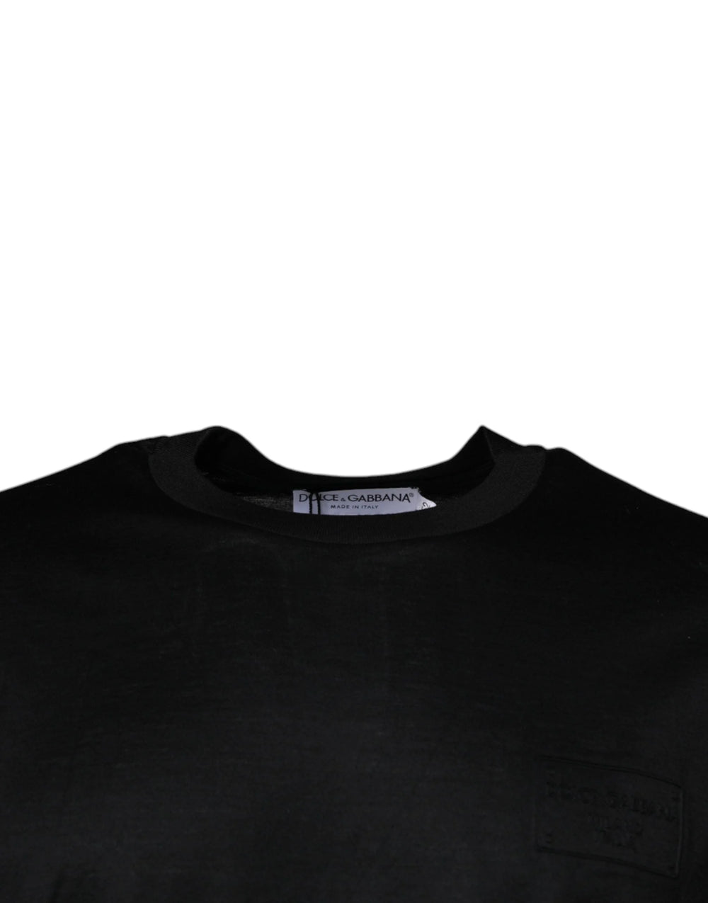 Dolce & Gabbana Black Crew Neck Short Sleeve T-shirt - IT52 | XL - T-Shirts