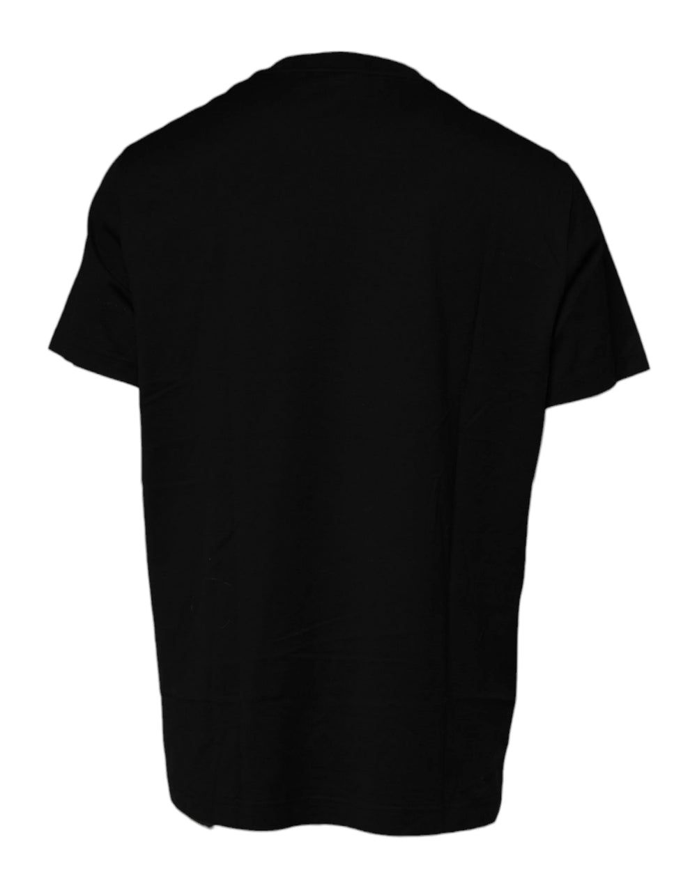 Dolce & Gabbana Black Crew Neck Short Sleeve T-shirt - IT58 | 3XL - T-Shirts