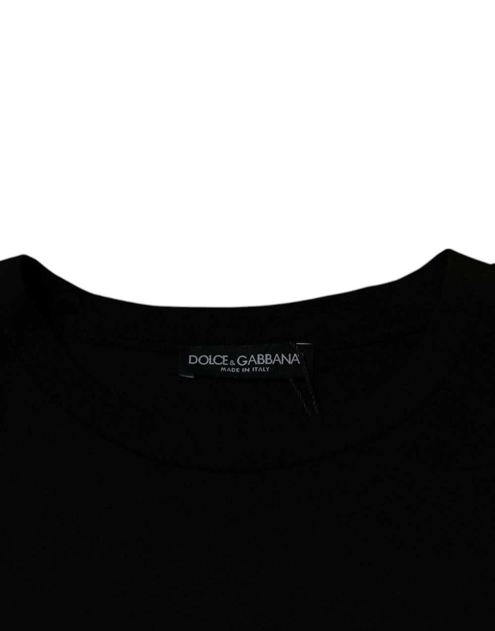 Dolce & Gabbana Black Crew Neck Short Sleeve T-shirt - T-Shirts