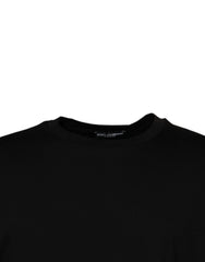Dolce & Gabbana Black Crew Neck Short Sleeve T-shirt - T-Shirts