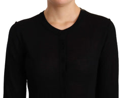 Dolce & Gabbana Black Crewneck Pullover STAFF Sweater Wool - IT44|L - Sweaters