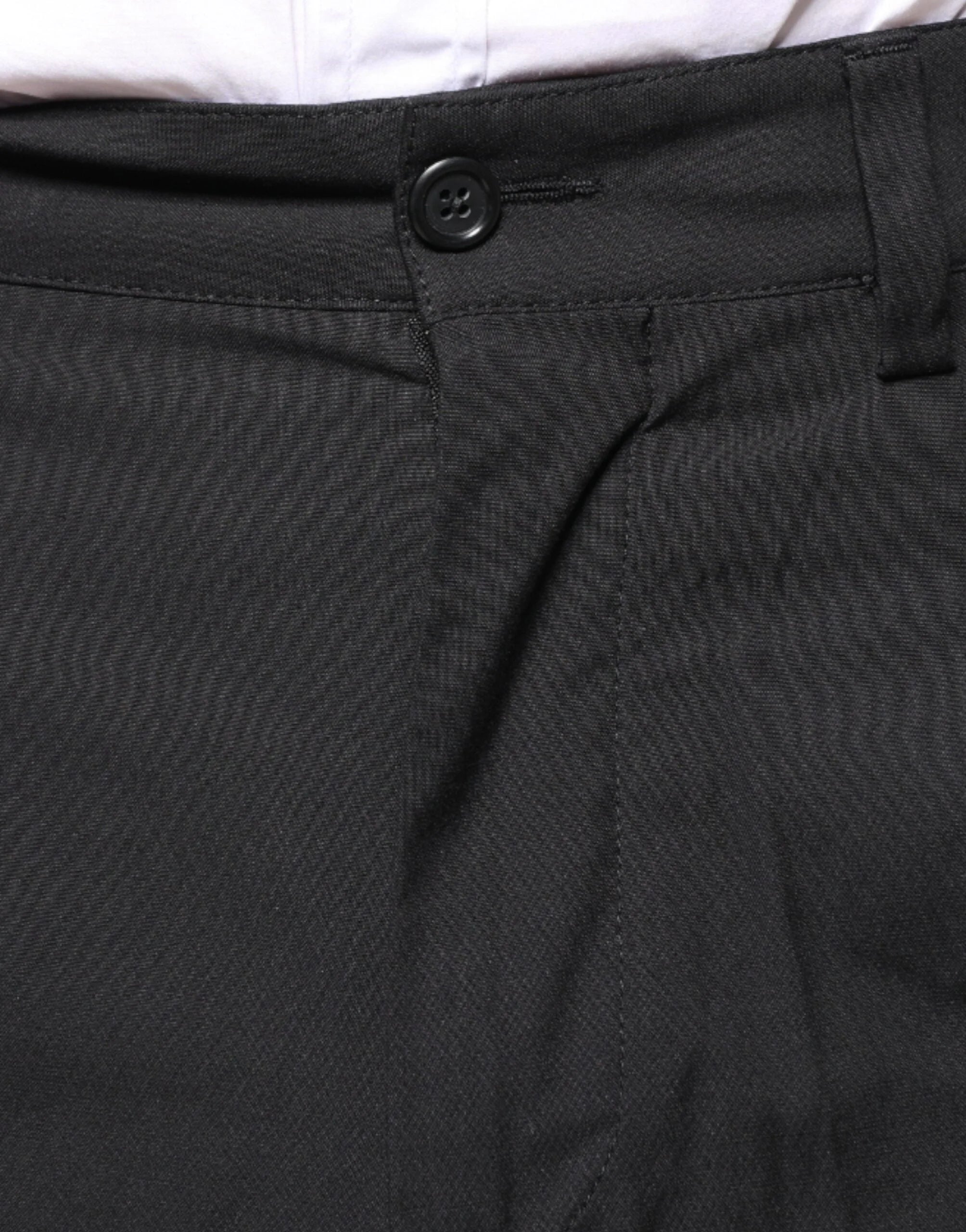 Dolce & Gabbana Black Crown Cotton Dress Pants - IT46 | S - Trousers