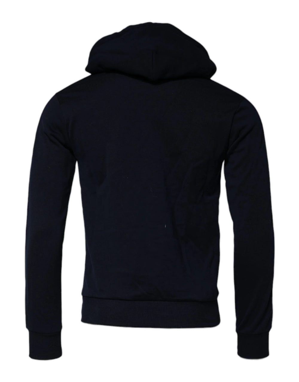 Dolce & Gabbana Black Crown Cotton Hooded Sweatshirt Sweater - IT44 | XS