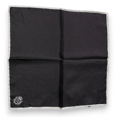 Dolce & Gabbana Black Crown Logo Square Handkerchief Scarf - Scarves & Shawls