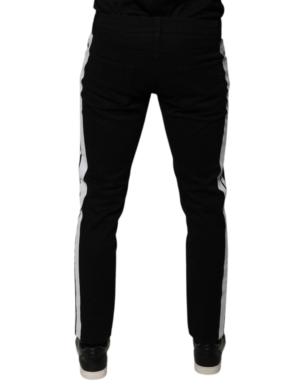 Dolce & Gabbana Black Crown White Lining Skinny Denim Jeans - IT48 | M - Jeans