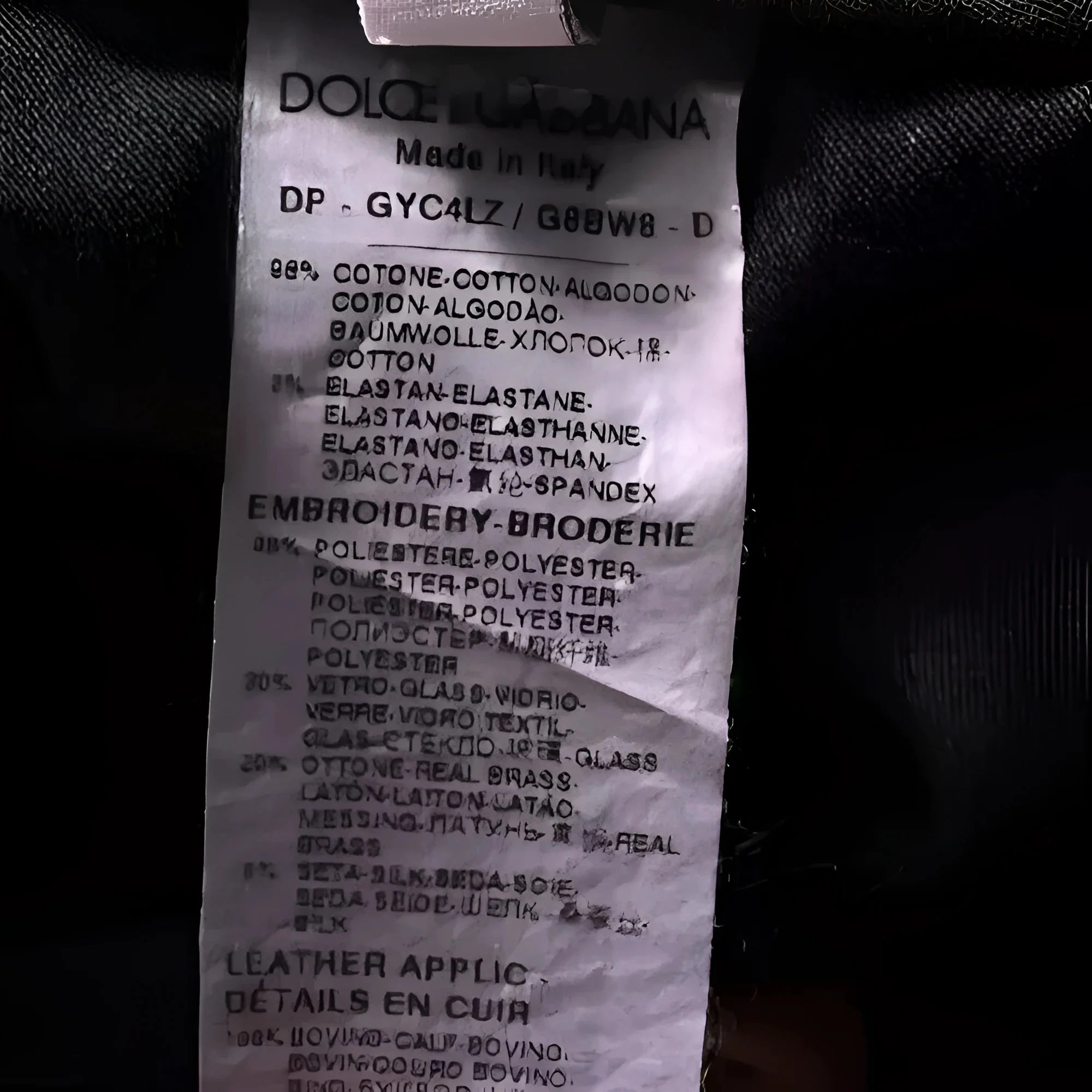 Dolce & Gabbana Black Crown White Lining Skinny Denim Jeans - IT48 | M - Jeans