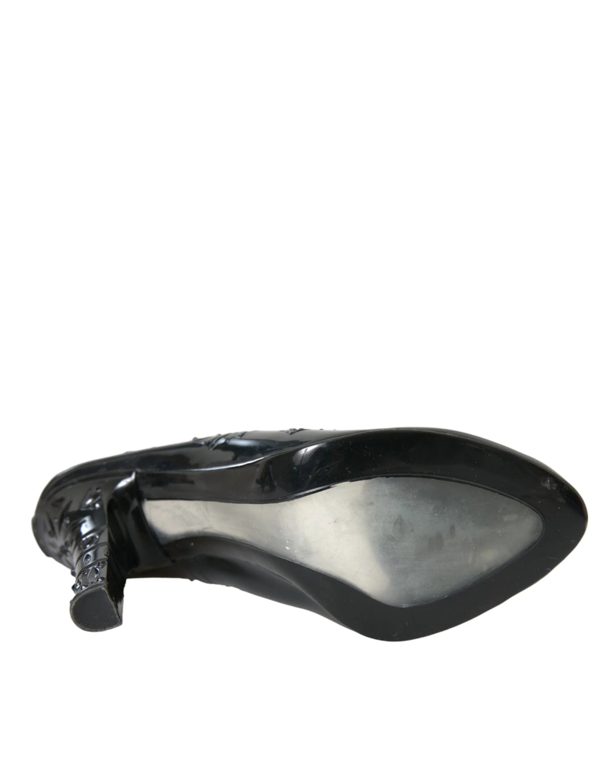 Dolce & Gabbana Black Crystal CINDERELLA Heels Pumps Shoes - EU40/US9.5