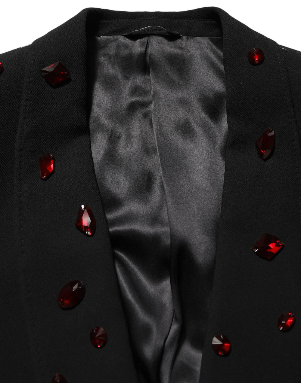 Dolce & Gabbana Black Crystal Embellished 2 Piece Suit - IT58 | 3XL