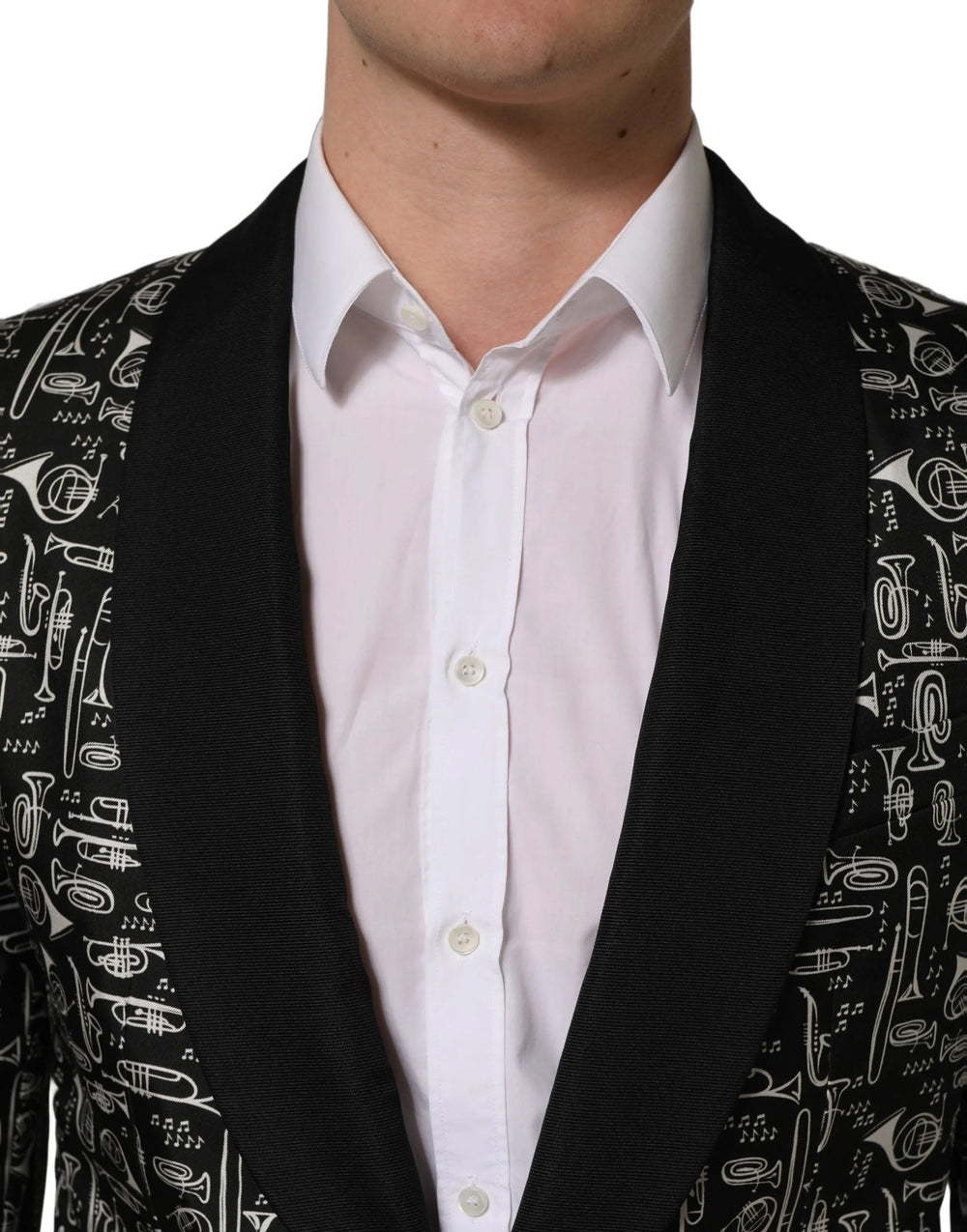 Dolce & Gabbana Black Crystal Embellished Coat Blazer Jacket - IT52 | XL