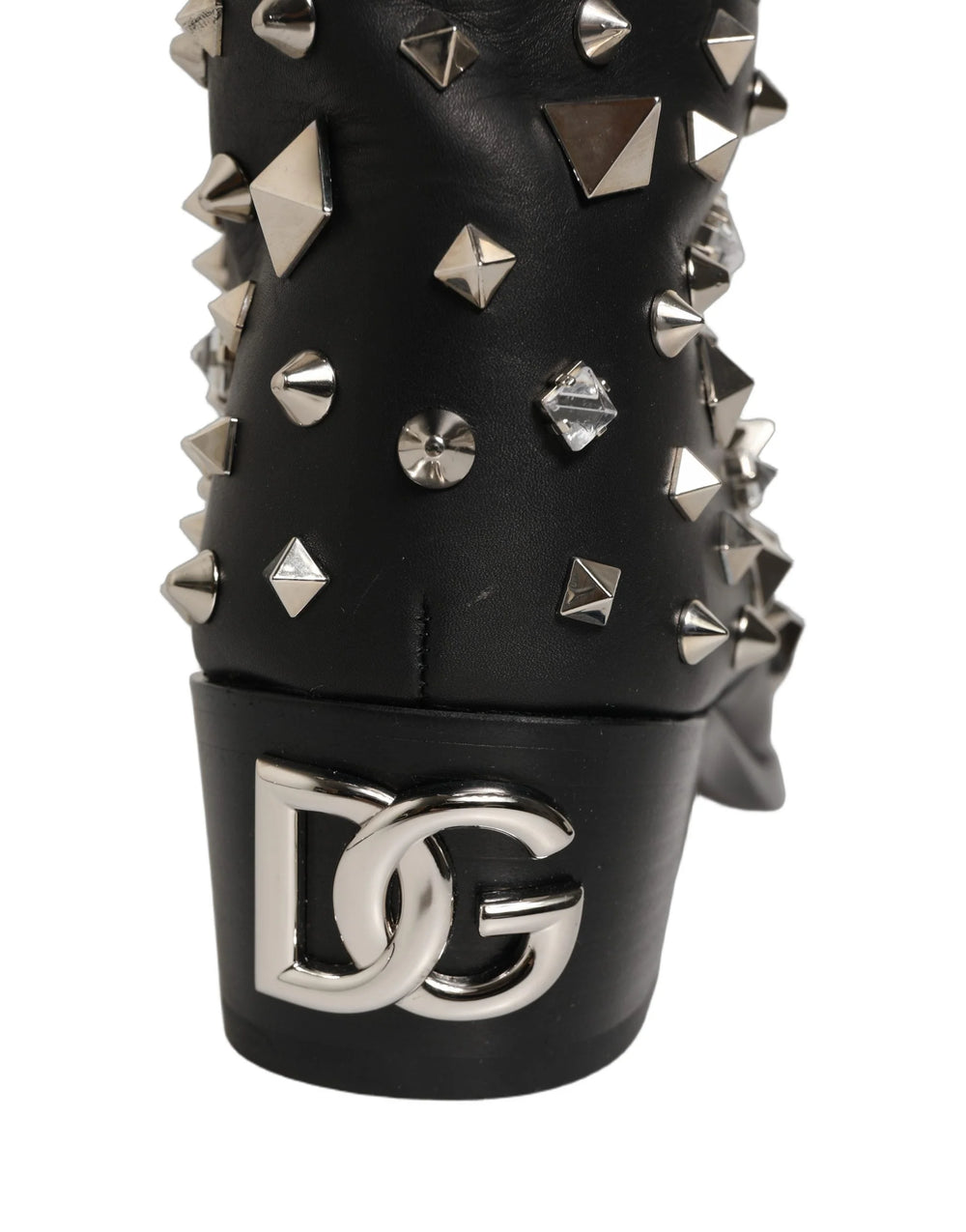 Dolce & Gabbana Černé boty s krystaly – EU44/US11