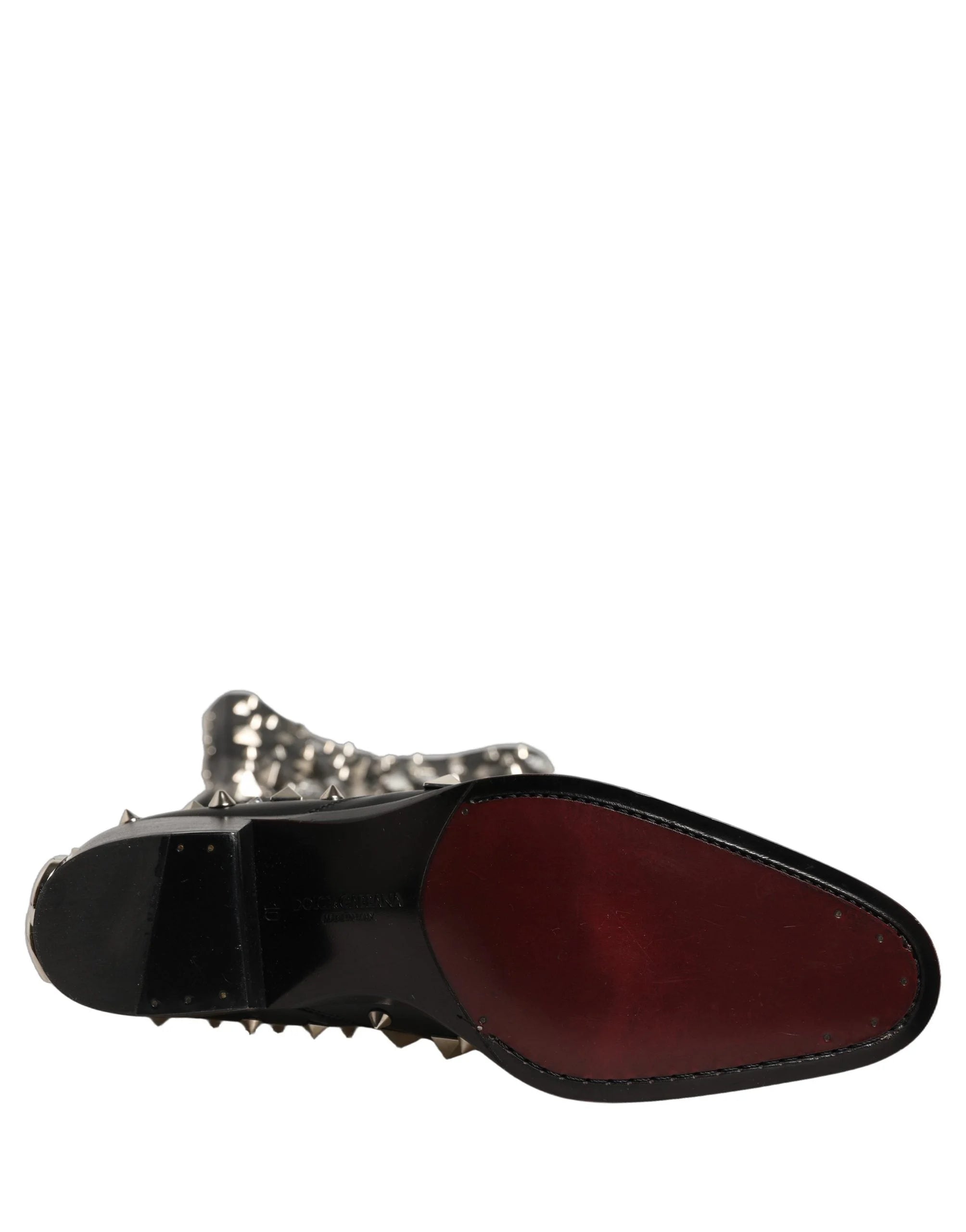 Dolce & Gabbana Černé boty s krystaly – EU44/US11