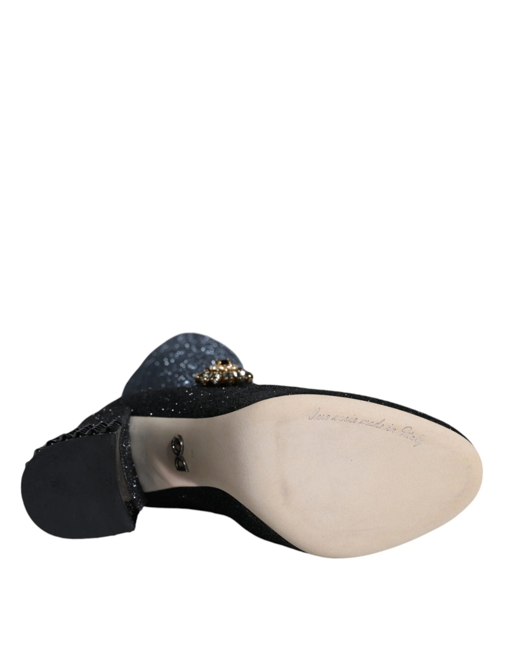 Dolce & Gabbana mustad kristallidega Mary Jane pahkluusaapad