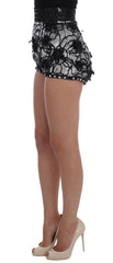Dolce & Gabbana Black Crystal Sequined Mini Shorts - IT40|S - Denim Shorts