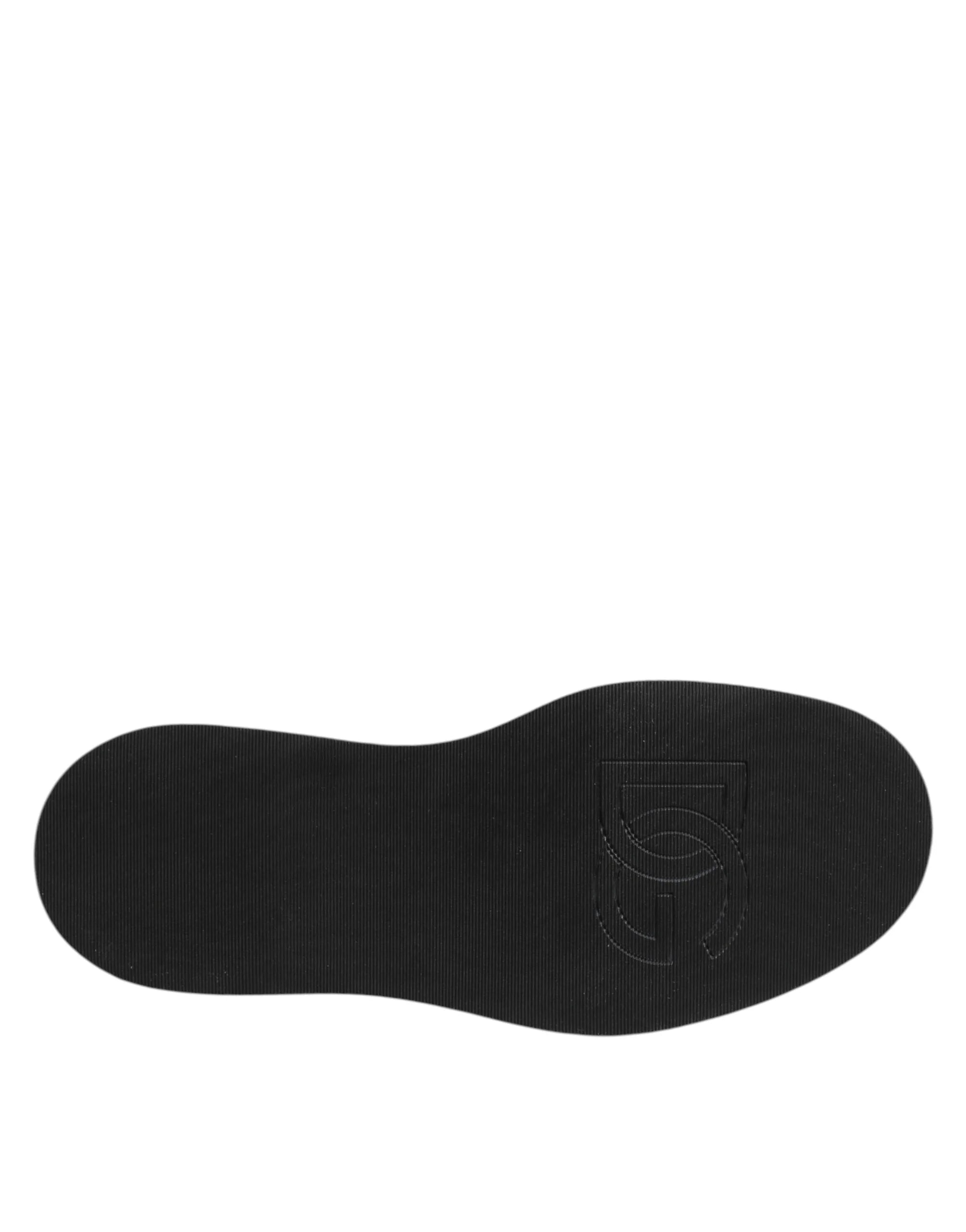 Dolce & Gabbana Black Crystal Strass Mid Calf Short Boots Shoes - EU44/US11 - Boots