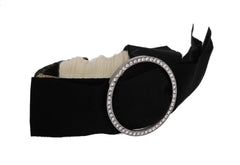 Dolce & Gabbana Black Crystal White Diadem Headband - Headbands