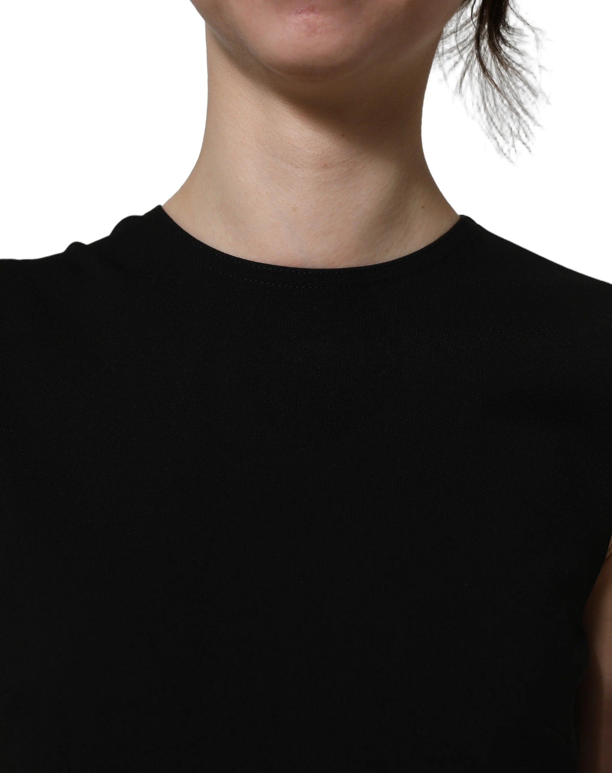 Dolce & Gabbana Black Cut Out Detail Sleeveless Maxi Dress - IT38 | XS