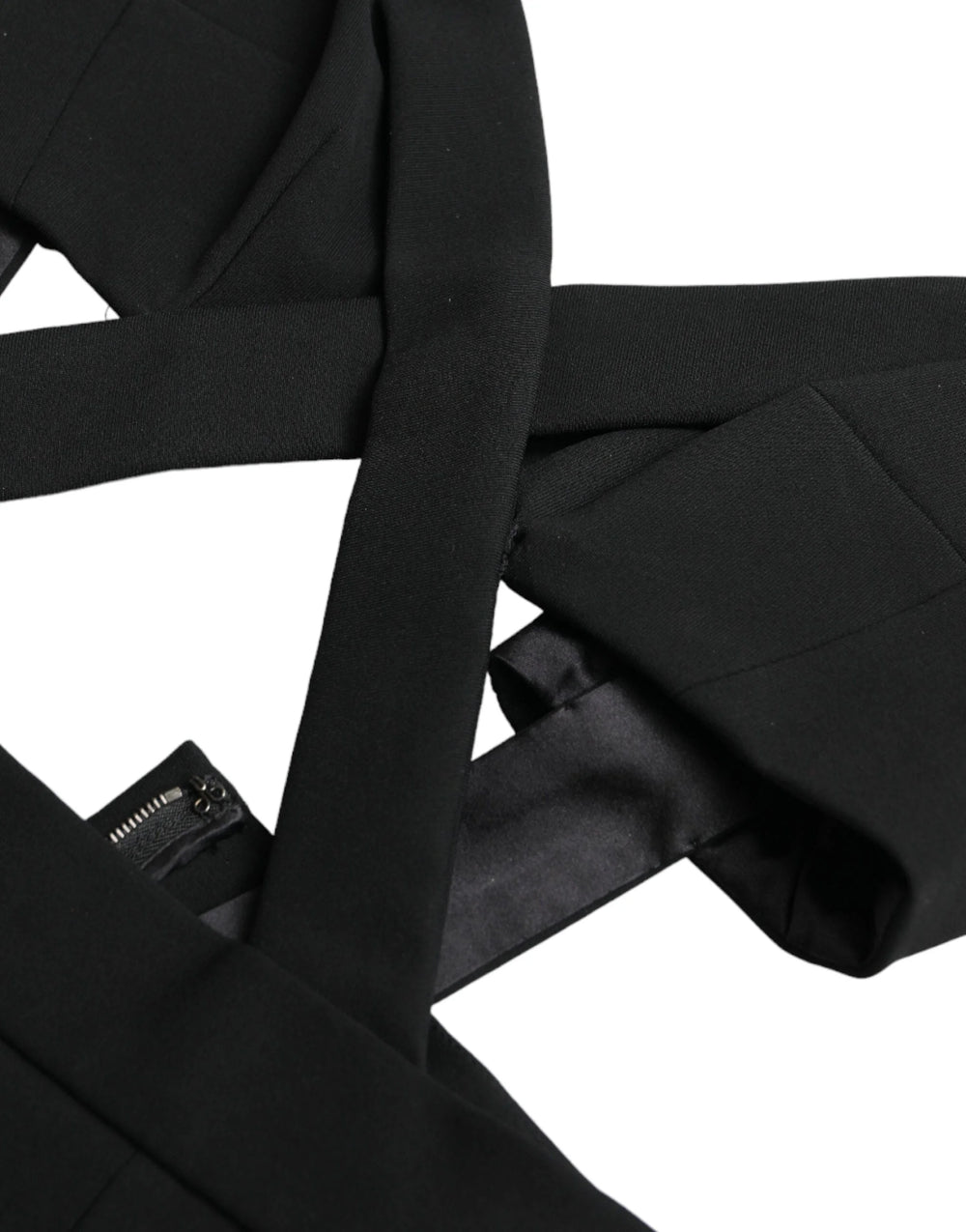 Dolce & Gabbana Black Cut Out Sleeveless Bodycon Midi Dress - IT38 | XS - Dresses