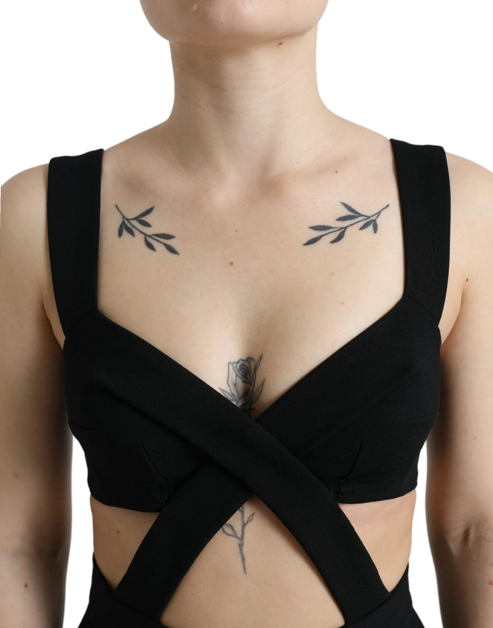 Dolce & Gabbana Black Cut Out Sleeveless Bodycon Midi Dress - IT38 | XS - Dresses