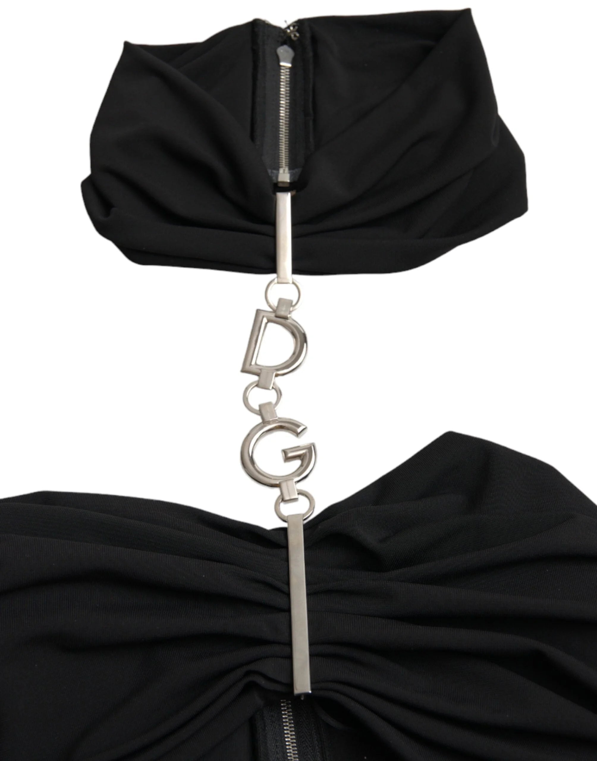 Dolce & Gabbana Black Cut Out Sleeveless Bodycon Mini Dress - IT40|S - Dresses