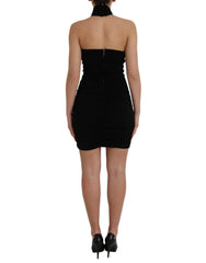 Dolce & Gabbana Black Cut Out Sleeveless Bodycon Mini Dress - IT40|S - Dresses
