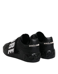 Dolce & Gabbana Black D&G AMORE Low Top Sneakers Shoes - EU37/US7