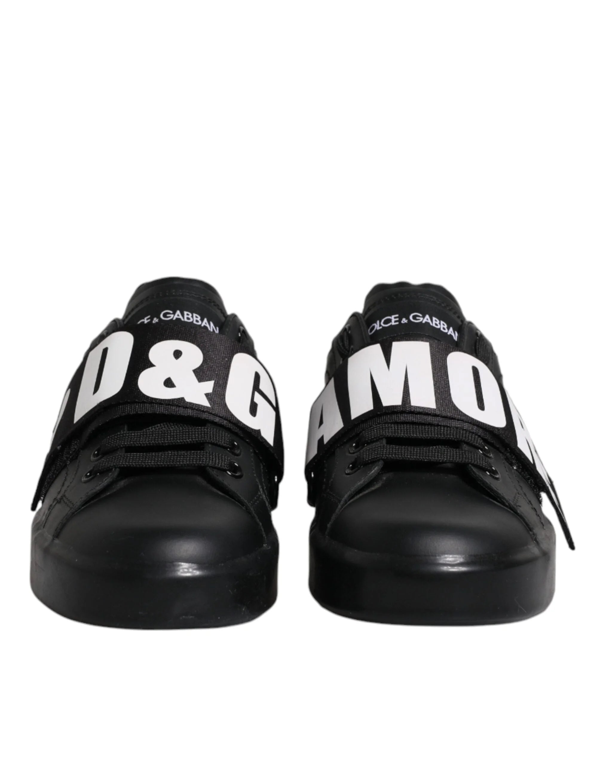 Dolce & Gabbana Black D&G AMORE Low Top Sneakers Shoes - EU37/US7