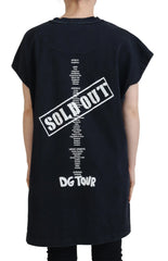 T-shirt Algodão Gola Redonda D&G Fashion Preta Dolce & Gabbana - IT40|S