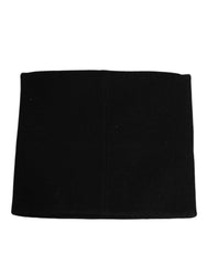 Dolce & Gabbana Black D&G Logo Cashmere Knitted Men One Size Scarf - Scarves & Shawls