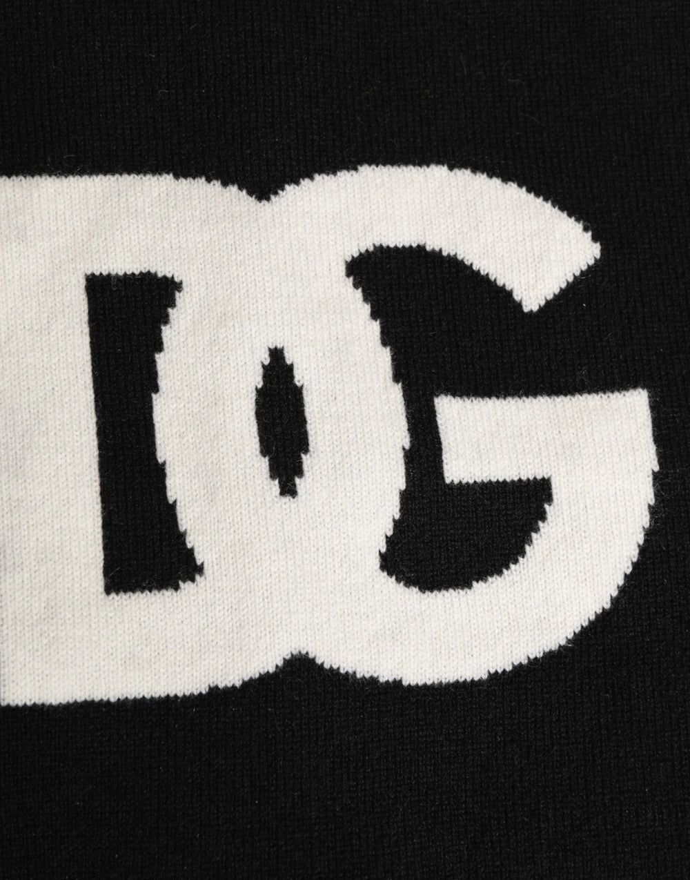 Dolce & Gabbana Black D&G Logo Cashmere Knitted Men One Size Scarf - Scarves & Shawls
