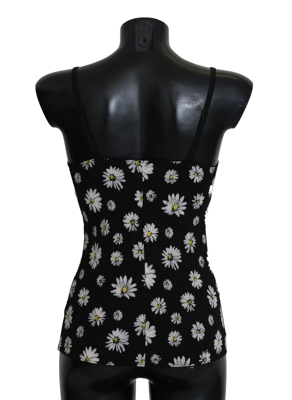 Dolce & Gabbana Black Daisy Print Dress Lingerie Chemisole - IT2 | S - Women’s Underwear Slips