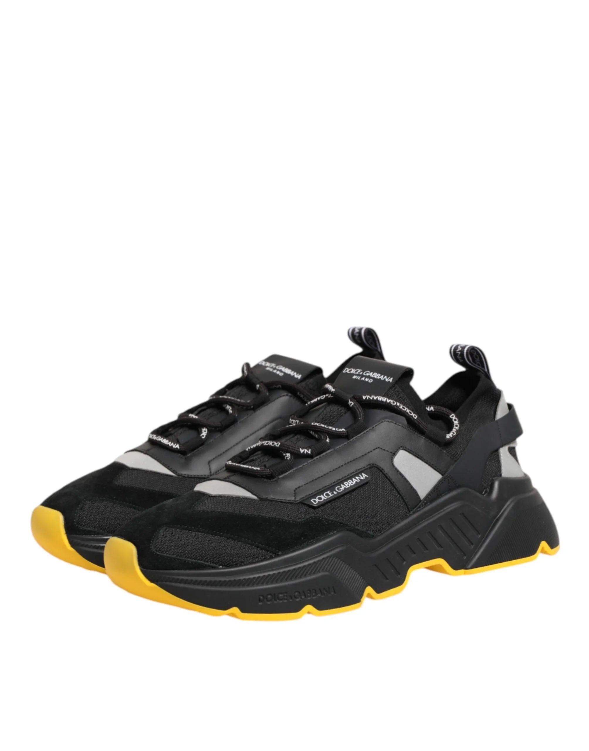Dolce & Gabbana Black Daymaster Low Top Men Sneakers Shoes - Sneakers
