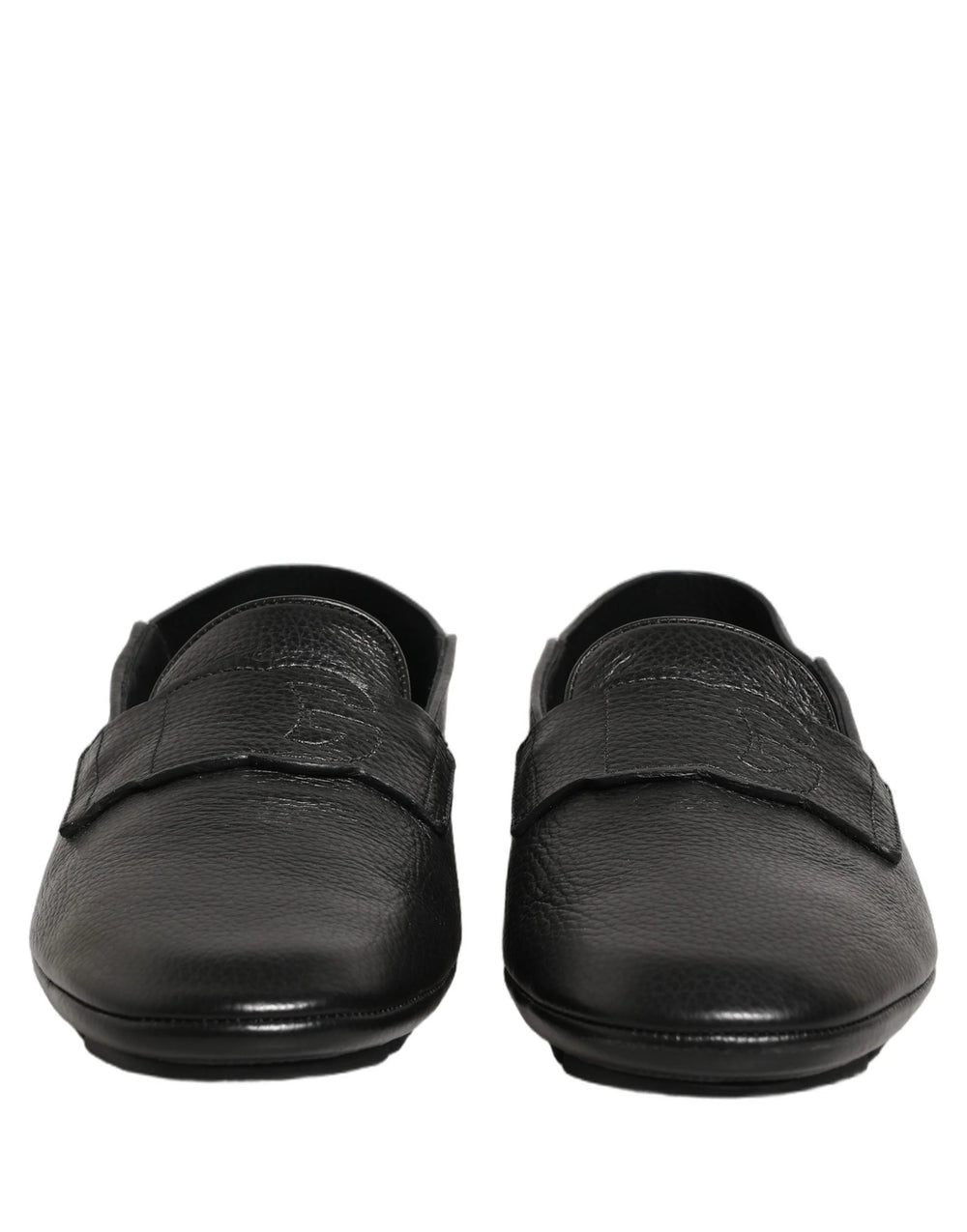 Dolce & Gabbana Black Deerskin Leather Driver Loafers Shoes - EU42/US9
