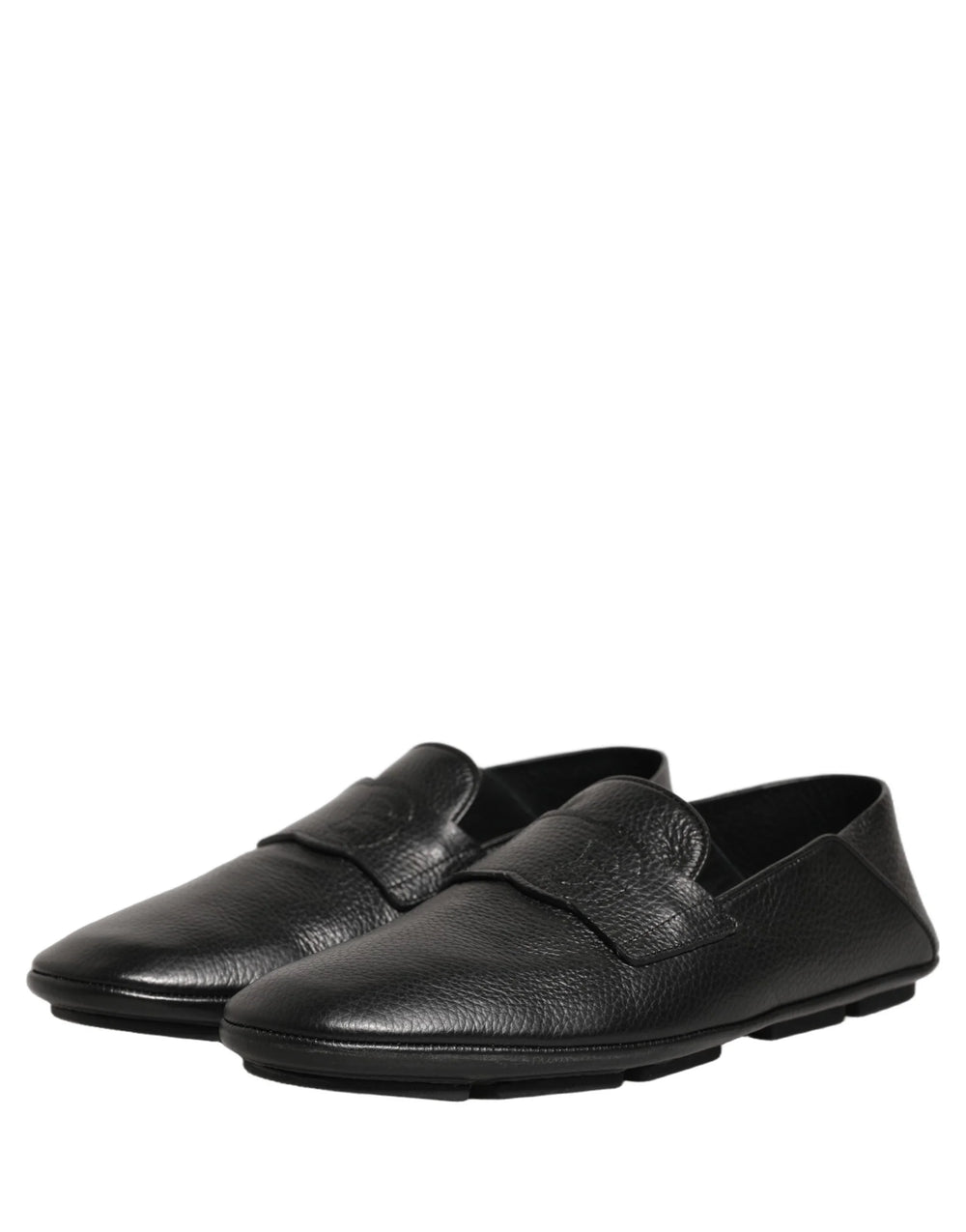 Dolce & Gabbana Black Deerskin Leather Driver Loafers Shoes - EU42/US9